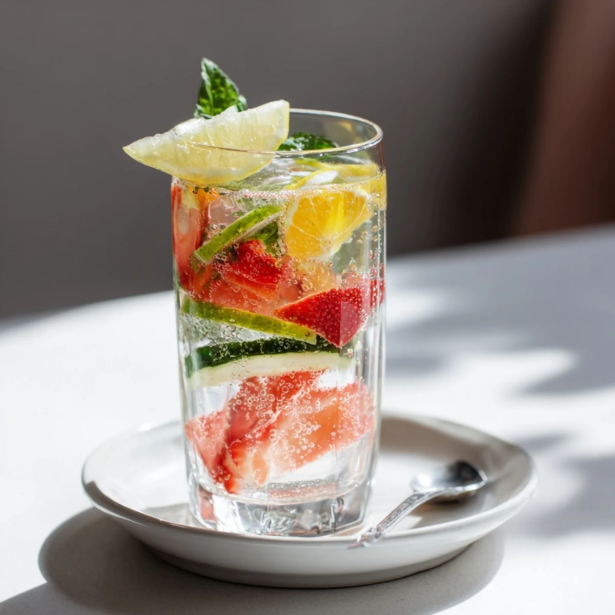 Delicious water-based mocktails infused with fresh fruit and herbs, perfect for warm afternoons.  