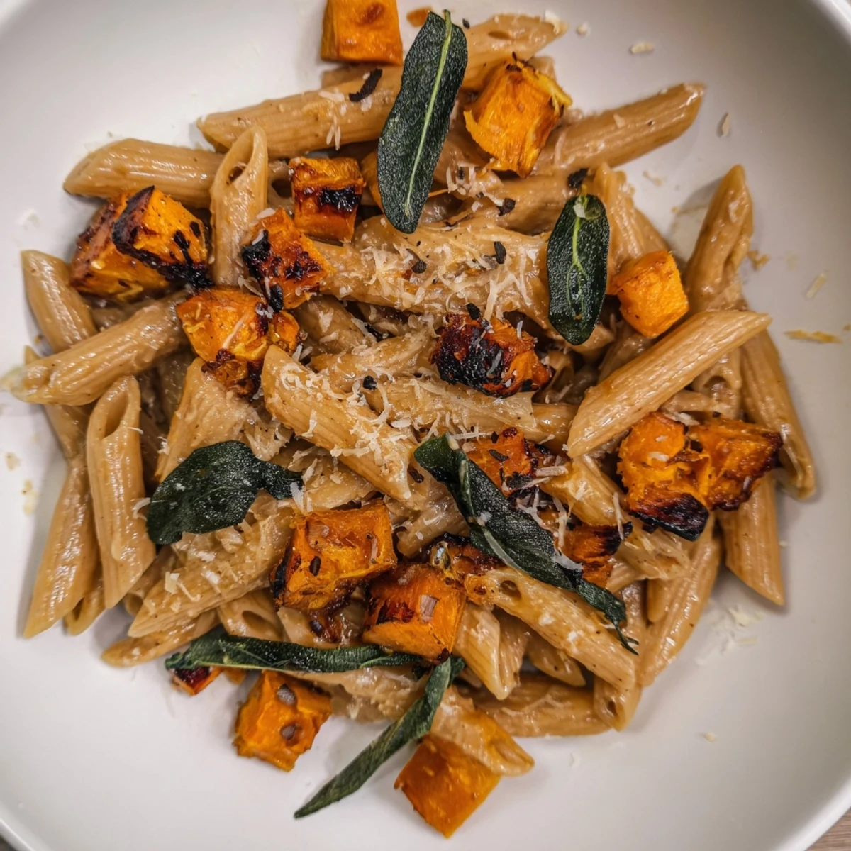 Creamy brown butter pasta with tender squash: A vegetarian-friendly, savory autumn recipe.
