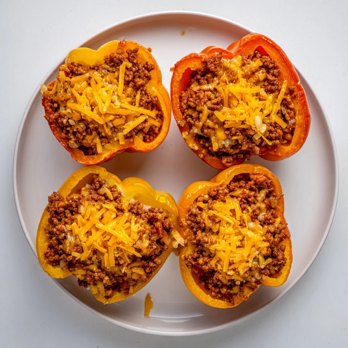 Sloppy Joe Stuffed Peppers