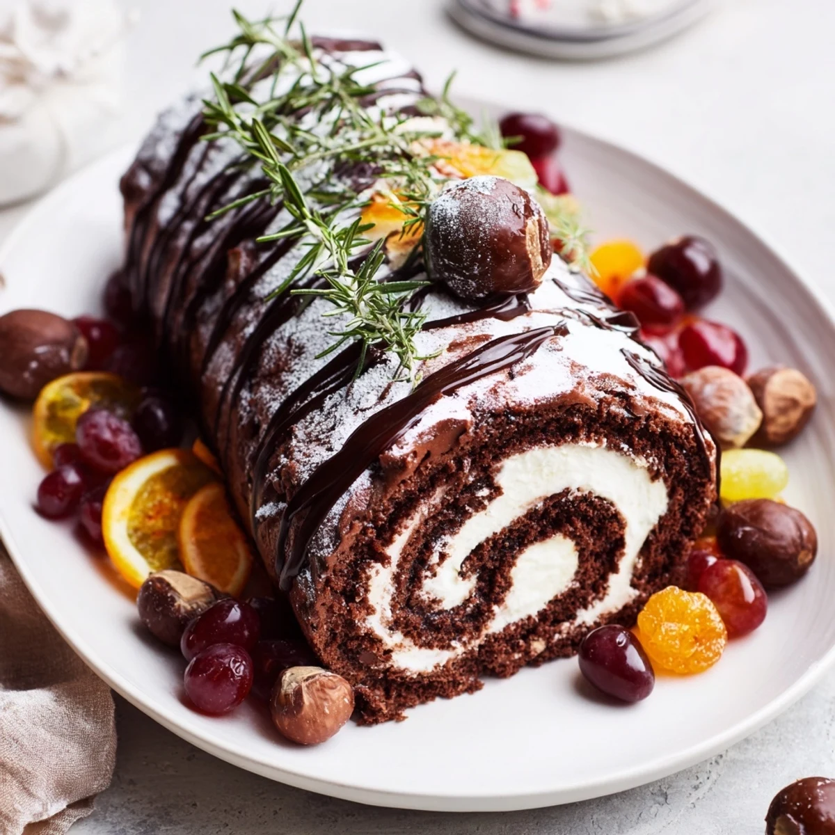 Imagine a close-up of the Winter Warmer: Fireplace Log Dessert Board, perfect for sharing and cozy evenings.