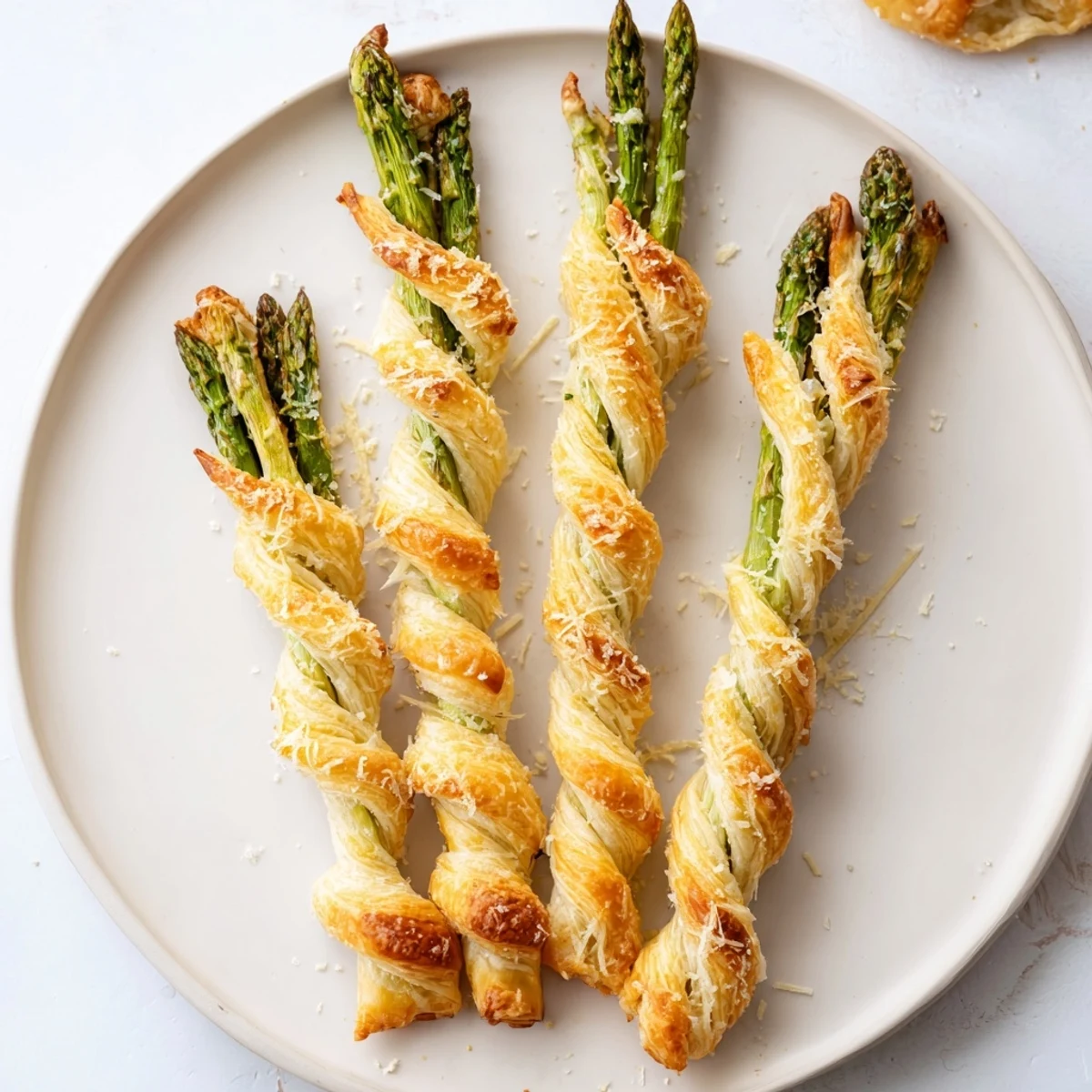 Enjoy these delicate Star Shaped Asparagus Bundle Wraps, perfectly flaky served warm, and a delightful vegetarian treat.