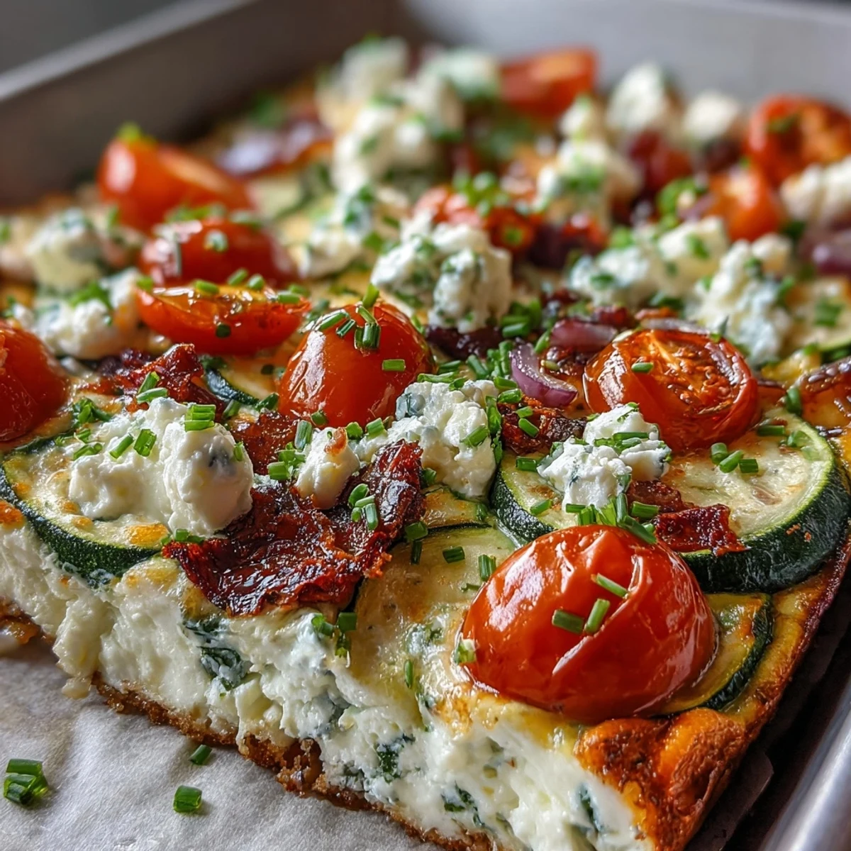 Fluffy, high-protein baked eggs with vibrant vegetables, perfectly portioned for easy meal prep.