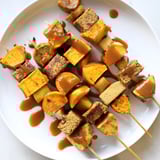 Caramel Apple Chai Pumpkin Skewers