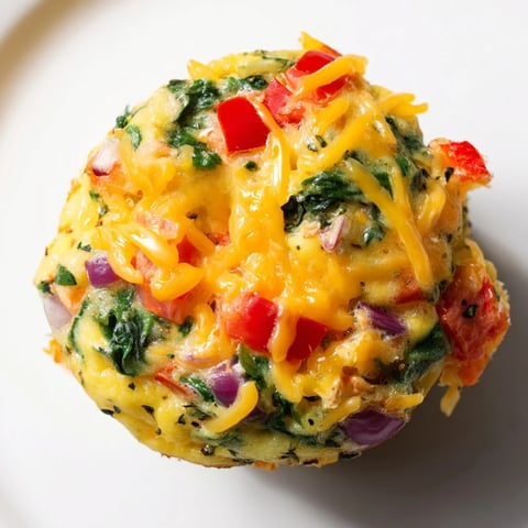A close-up of golden brown Veggie Egg Muffins, a perfect savory breakfast bite.