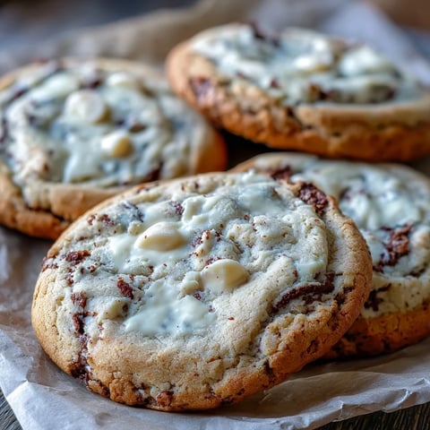 Golden-brown Hojicha White Chocolate Cookies on a wire rack, with creamy white chocolate chips melting into the roasted tea-infused dough.