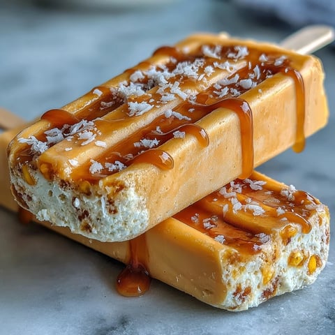 Creamy mango Greek yogurt popsicles with lime and coconut, a refreshing summer treat bursting with tropical flavor.  