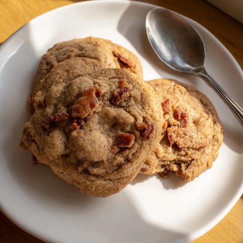 Chai Maple Bacon Drop Cookies