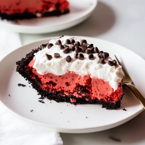 Red Velvet Cookie Dough Pie