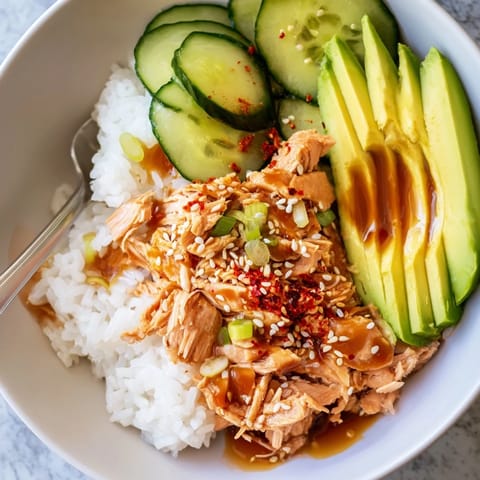 Leftover Salmon Rice Bowl
