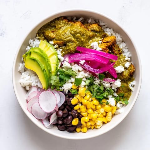 Green Enchiladas Rice Bowl