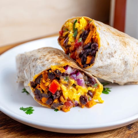 Sweet Potato Black Bean Burrito