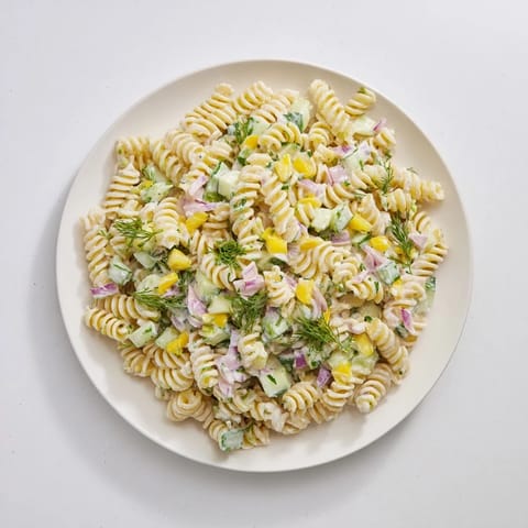 Dill Pickle Pasta Salad
