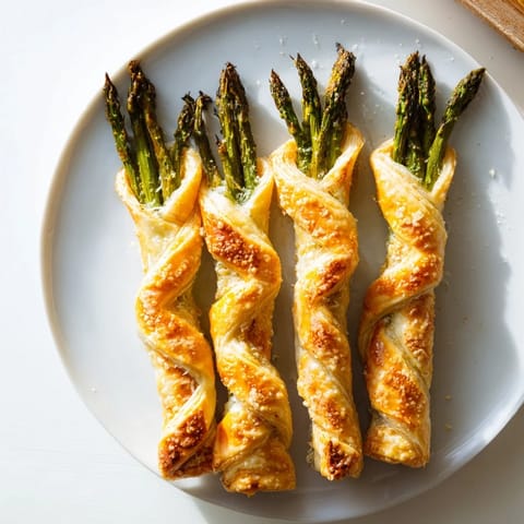Star Shaped Asparagus Wraps