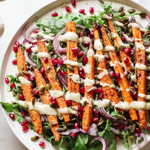 Roasted Carrot Salad Tahini