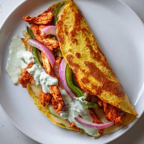 Tandoori Chicken Quesadilla Delight