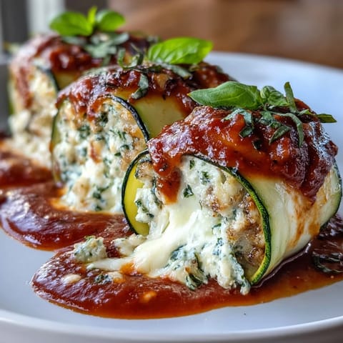 Keto Zucchini Lasagna Roll-Ups