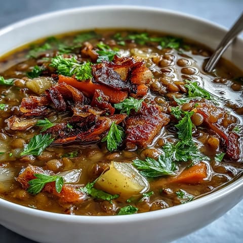 Ham Bone Lentil Soup