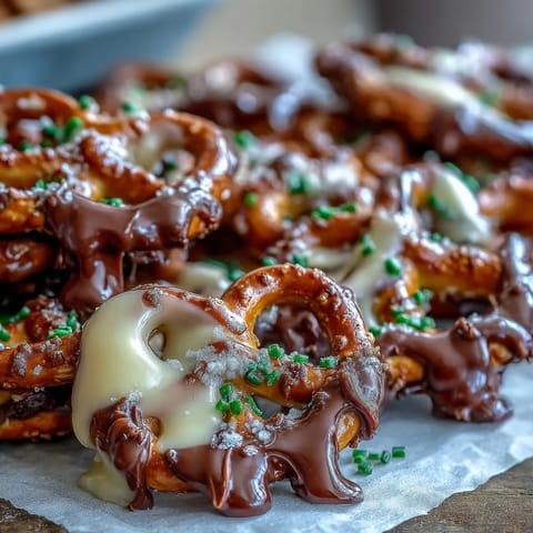 St Patricks Shamrock Pretzel Bites #690