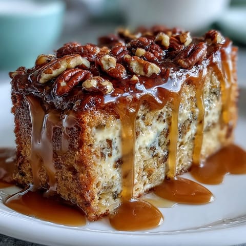 Slices of tender dandelion honey cake topped with glossy lemon glaze, offering a floral sweetness balanced by citrus brightness.