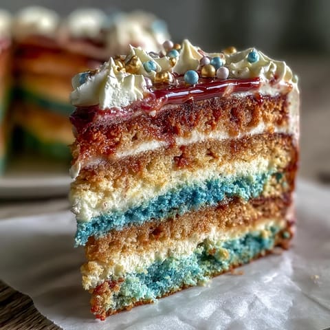 High School Ombre Layer Cake