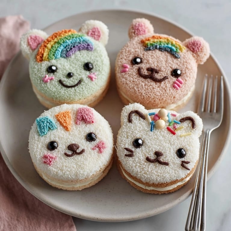 Look at this adorable funny bento cake, frosted in blue, perfect for celebrating any occasion's humor.