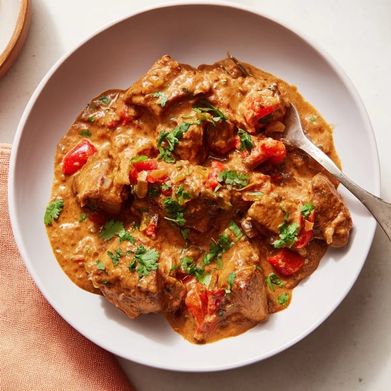 A vibrant photo showcases the rich, dairy-free Instant Pot Chicken Tikka Masala, ready to serve with rice.