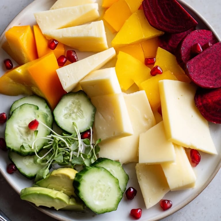 Enjoy the striking geometric design of The Tessellation Triangle, showcasing fresh ingredients and perfect triangles.