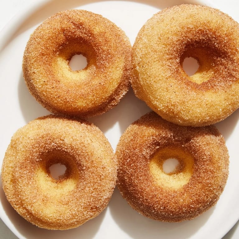 Image of quick, easy 1-Minute Air Fryer Donuts, ready to enjoy alongside a cup of coffee.