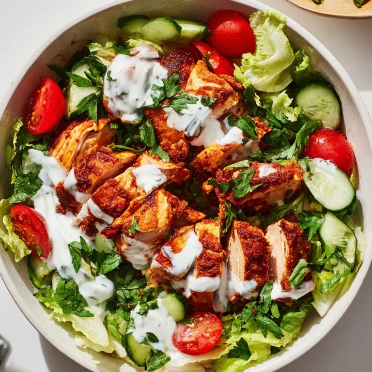 For a quick dinner, dig into a colorful Chicken Shawarma Salad Bowl topped with tender chicken, crunchy veggies, and zesty garlic sauce, perfect for gluten-free eating.