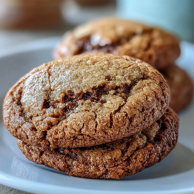 These Hojicha and Brown Butter Cookies feature crackly edges, a chewy center, and a warm, roasted aroma perfect with tea.