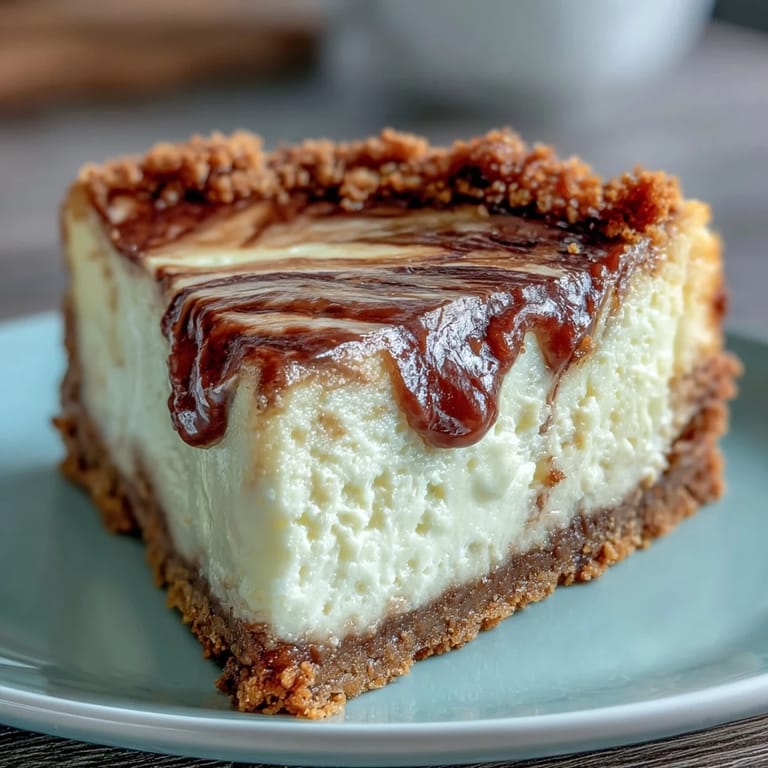 Smooth slice of Hojicha Cheesecake on a fork, revealing rich roasted tea flavor and velvety texture.