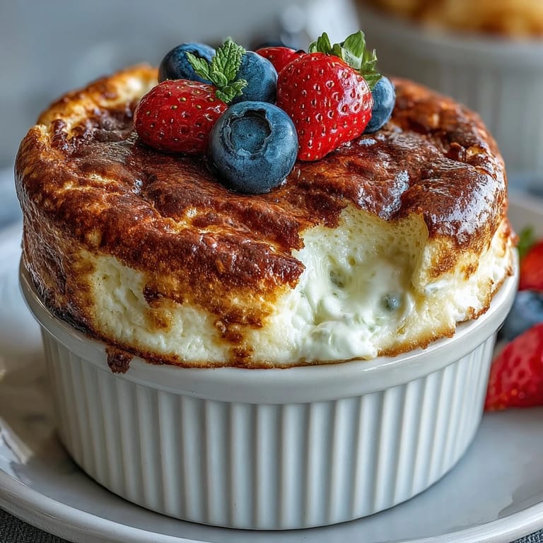 Creamy baked Greek Yogurt with optional chocolate chips, a healthy post-workout snack or breakfast treat.