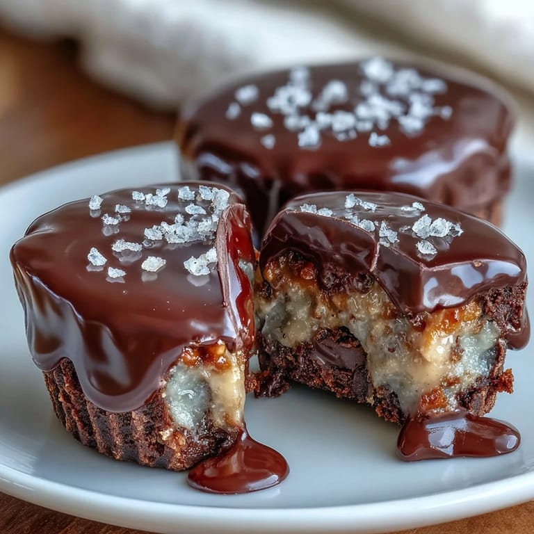 Sweet and salty homemade peanut butter cups with pretzel crunch, creamy filling, and decadent chocolate topping.
