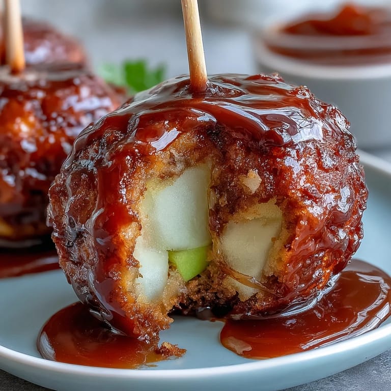 Colorful Candy Apple Bites on skewers, crunchy candy coating and juicy apple bites ready for party trays.