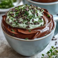 Festive mint chocolate chip dip with shamrock sprinkles, creamy and cool with chocolate chips swirled throughout.